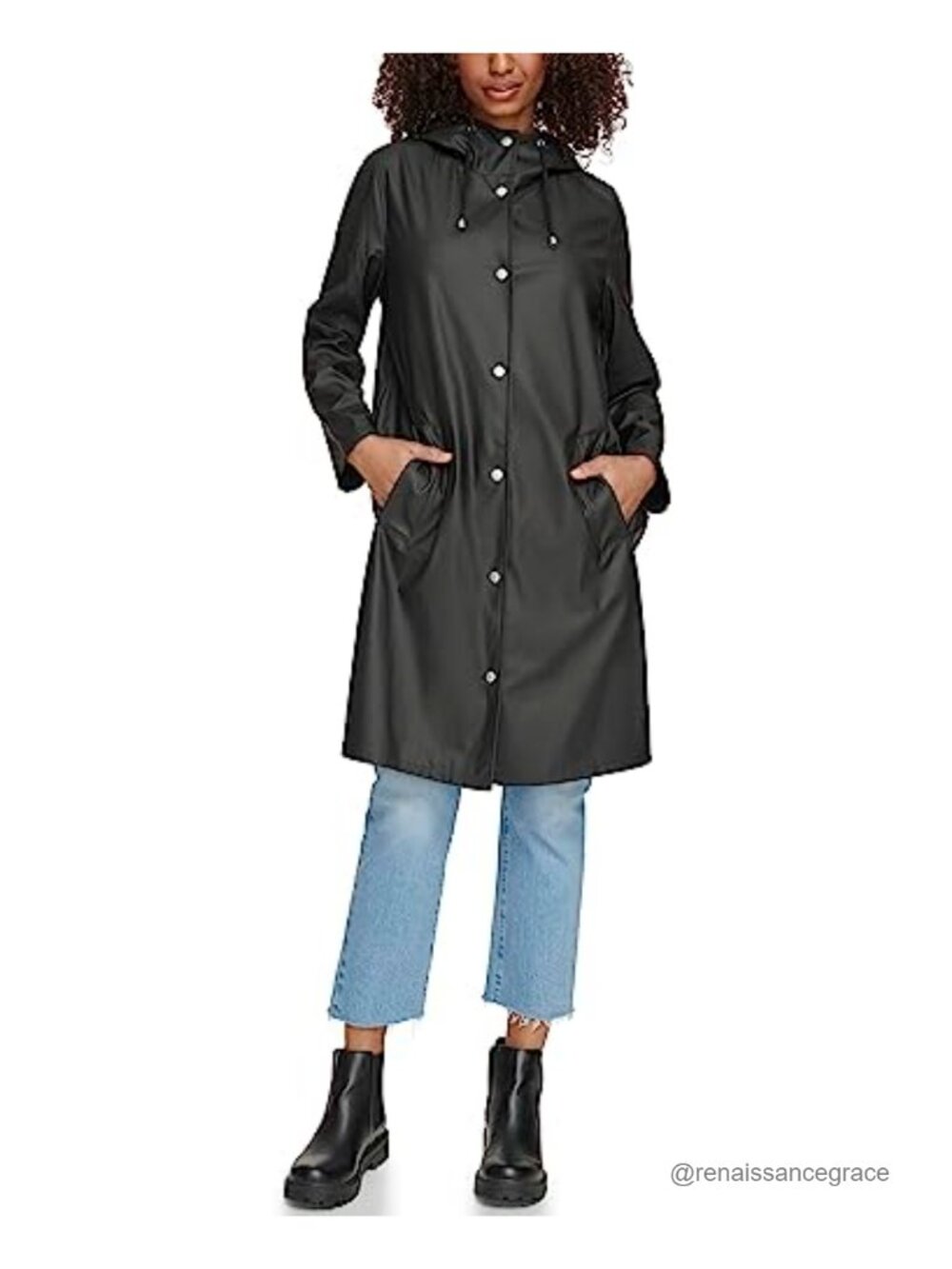Levi's Women's Classic Hooded Rain Parka Waterproof Long